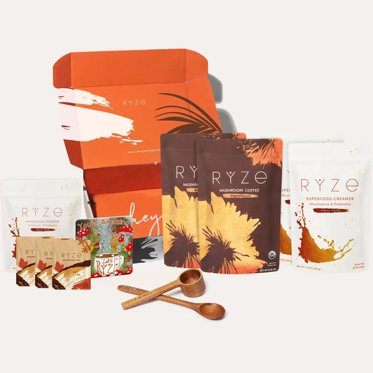 RYZE Lovers Gift Set: 2 Coffees + 2 Creamers - YQWR