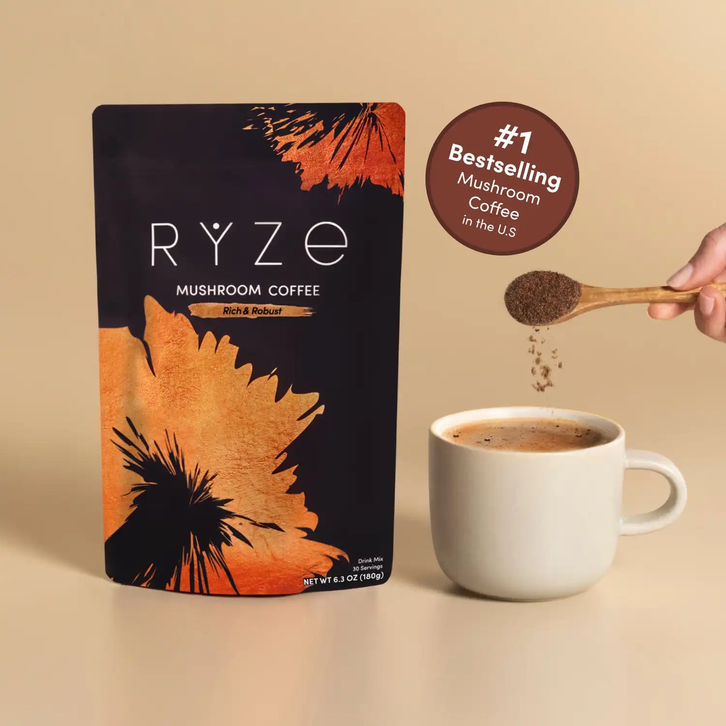 Mushroom Coffee 30 Servings - WUJ6