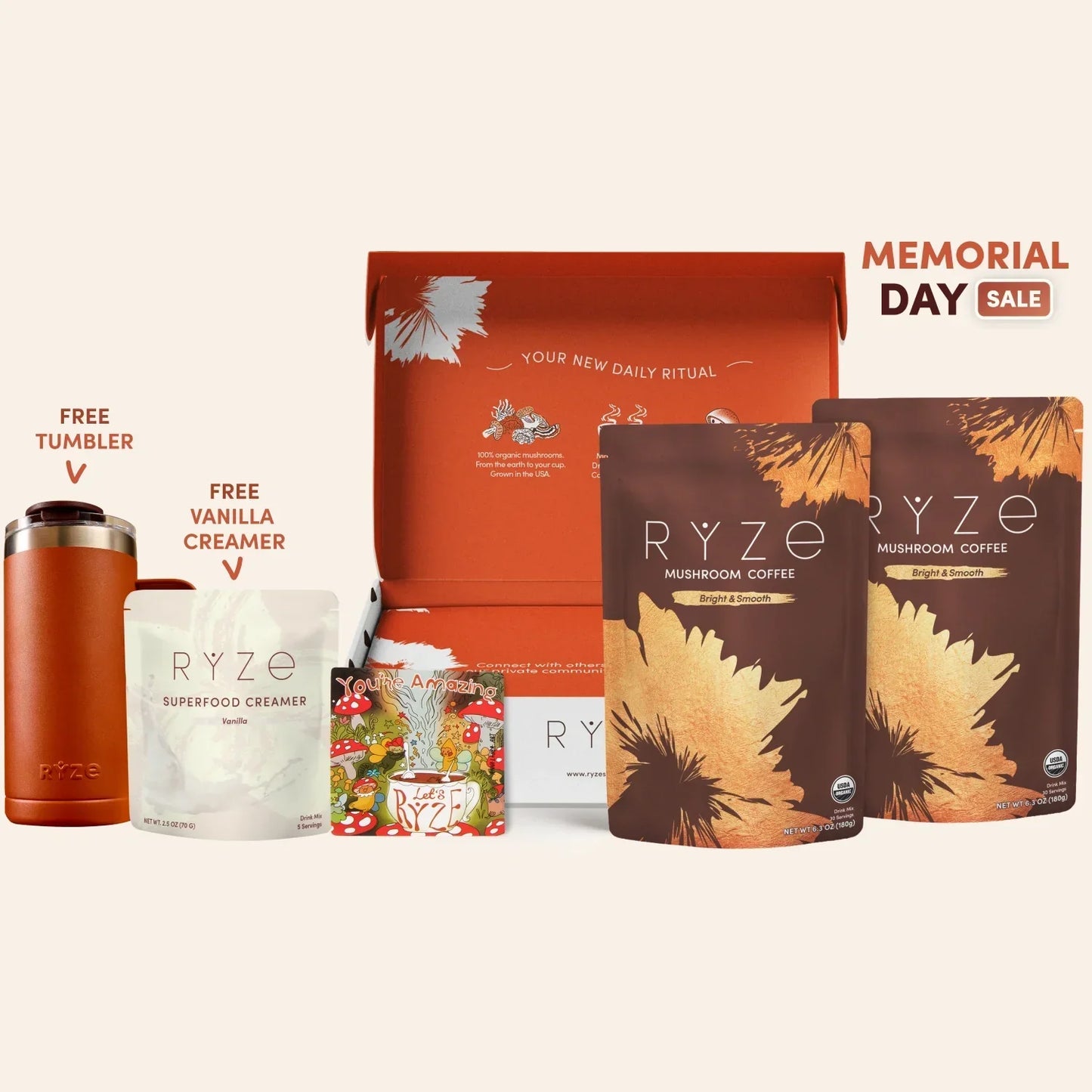 Mushroom Coffee Starter Kit 60 Serving - EWIZ