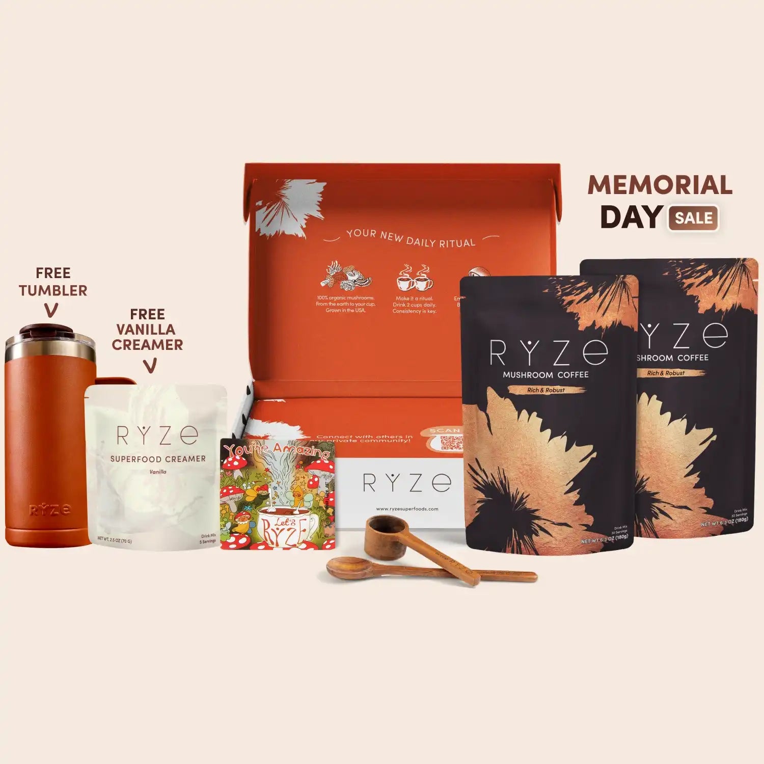 Mushroom Coffee Dark Roast Starter Kit (60 servings) - R647