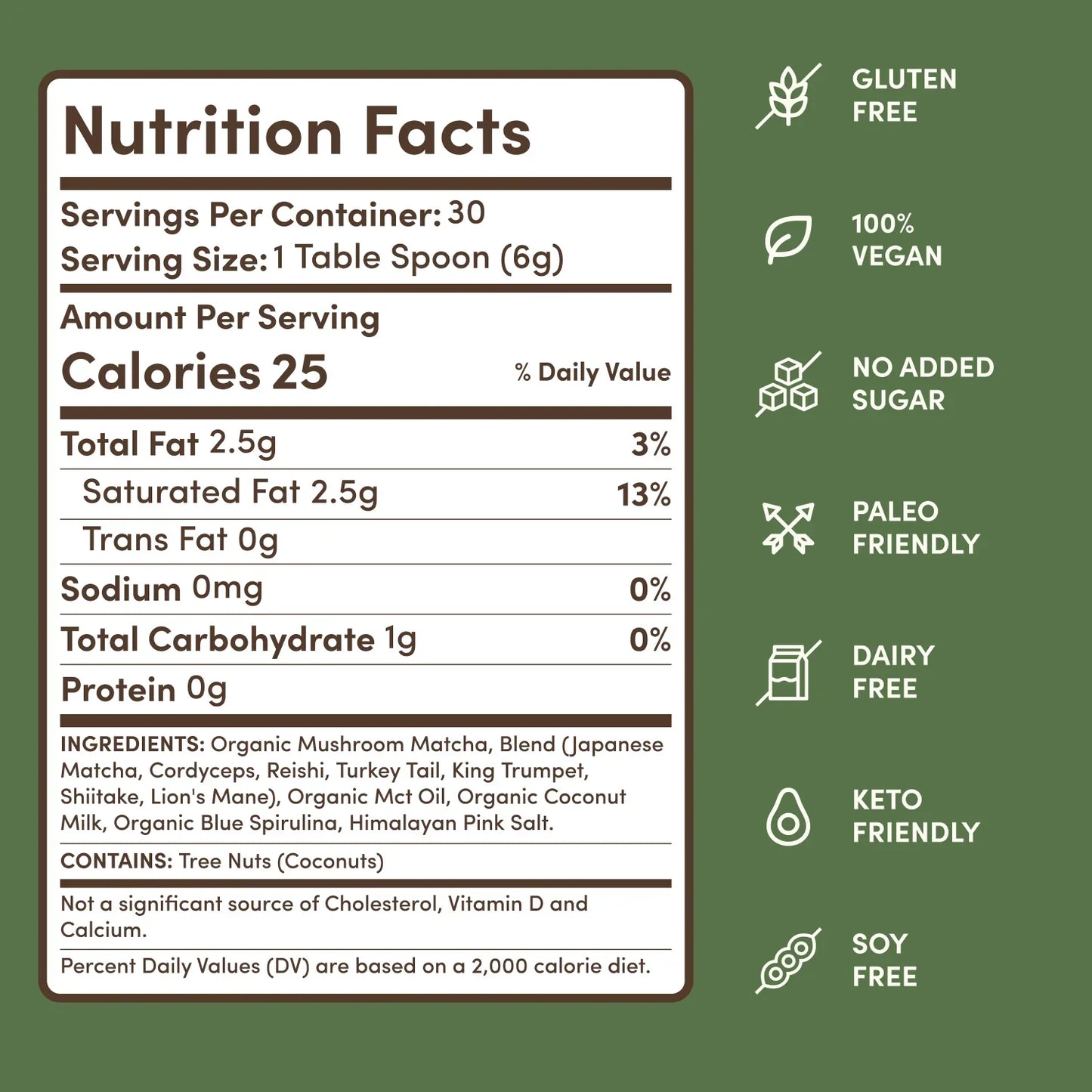 Mushroom Matcha (30 Servings) - JRQV