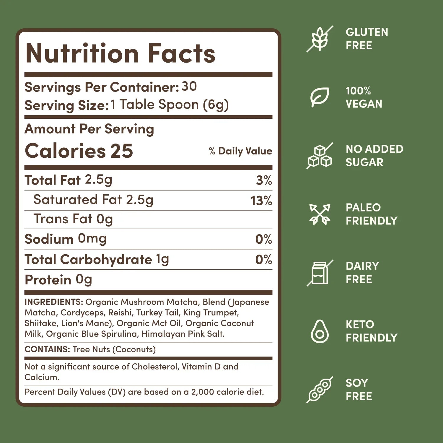 Mushroom Matcha (30 Servings) - JRQV