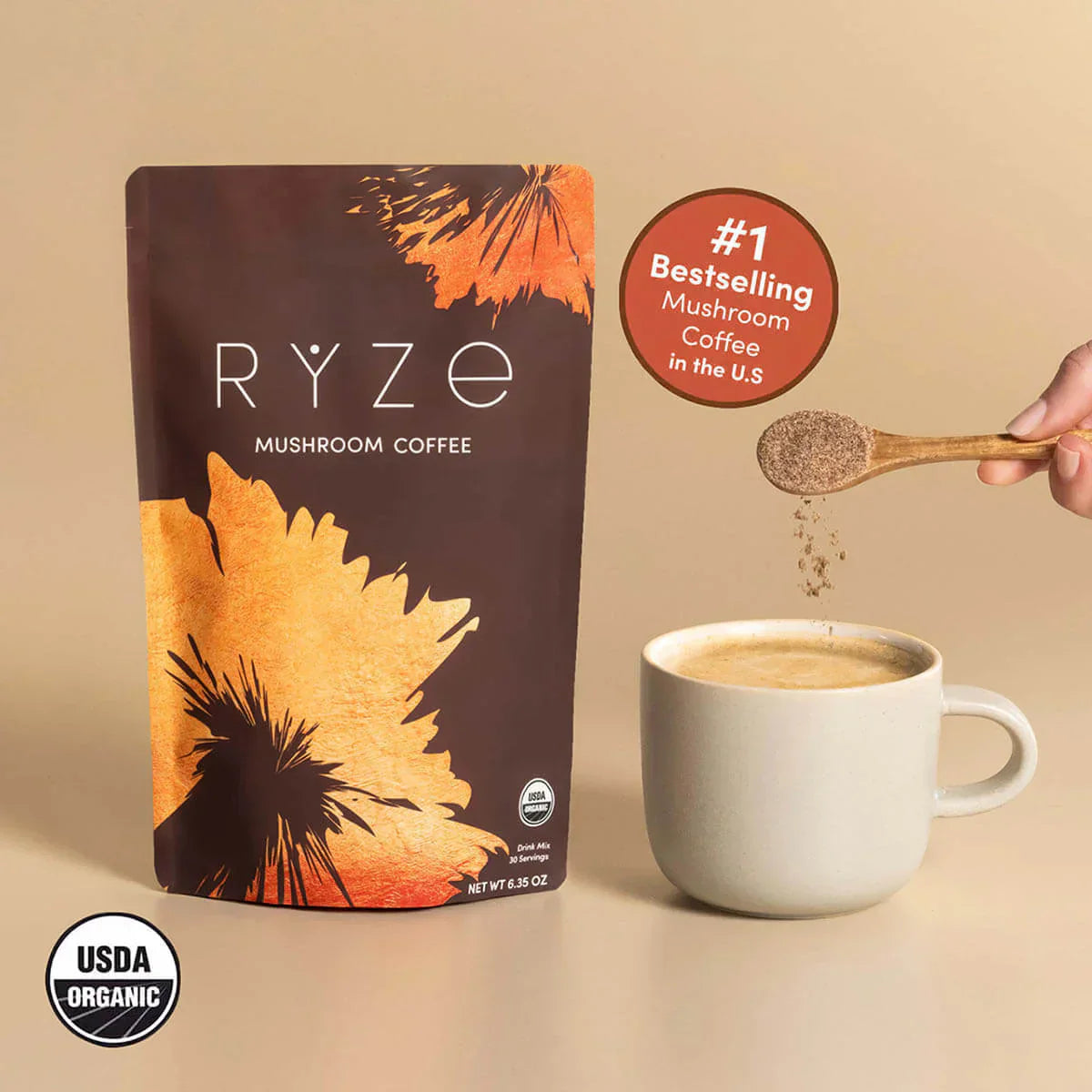 Mushroom Coffee (1 pack - 30 Servings) - HTXG