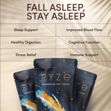 RYZE Hot Cocoa - with 6 Sleep Superfoods to Help Fall Asleep and Stay Asleep - ZNM4