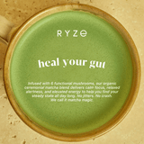 RYZE Mushroom Matcha - with 6 Organic Adaptogenic Mushrooms Grown In USA and Ceremonial-Grade Japanese Matcha - 58YQ