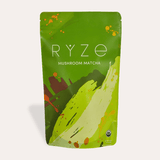RYZE Mushroom Matcha - with 6 Organic Adaptogenic Mushrooms Grown In USA and Ceremonial-Grade Japanese Matcha - 58YQ