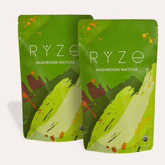 RYZE Organic Mushroom Matcha Starter Kit (60 servings) - W361